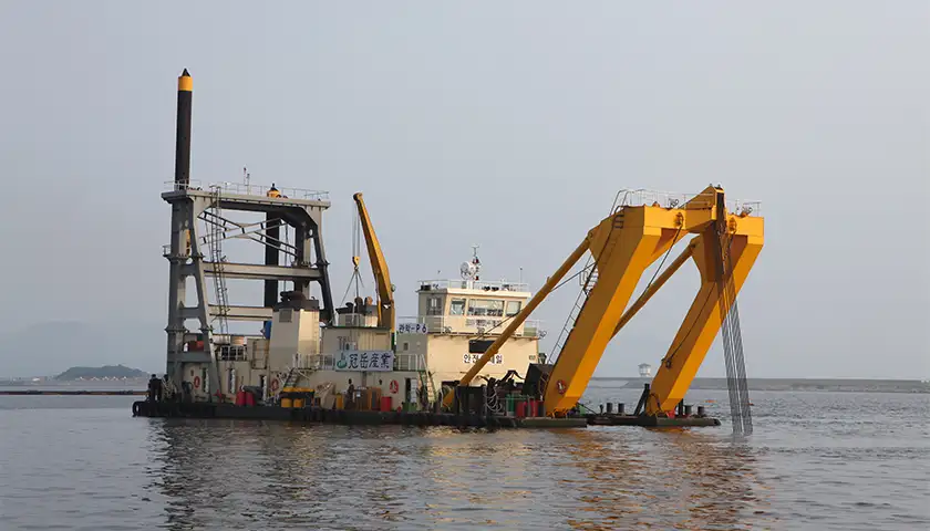 Baggeraarschip te koop