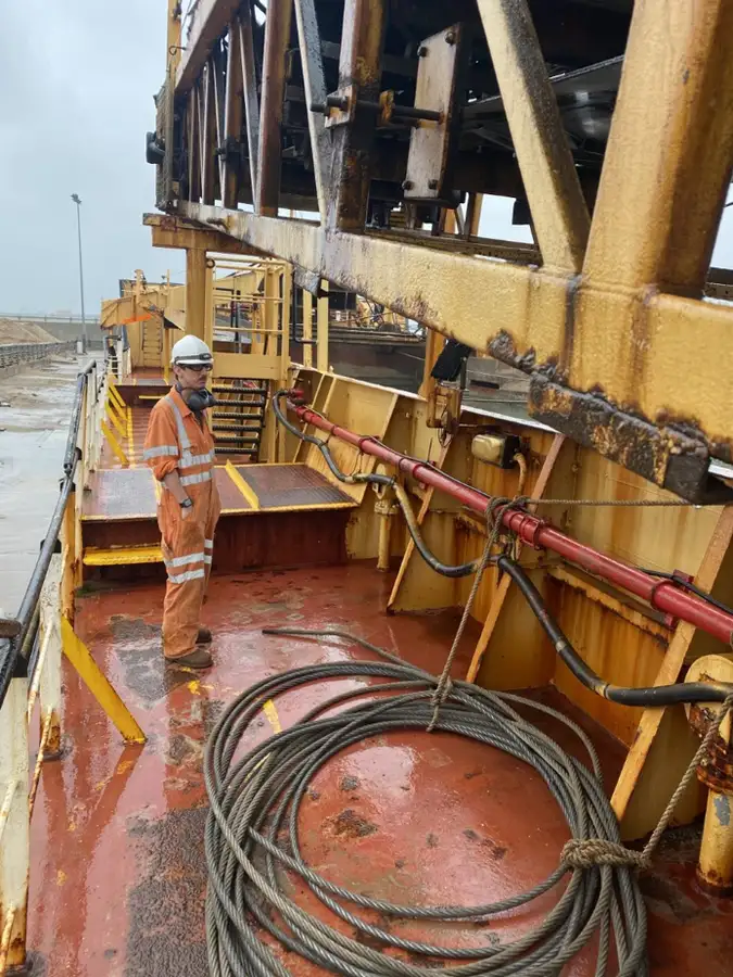 Baggeraarschip te koop