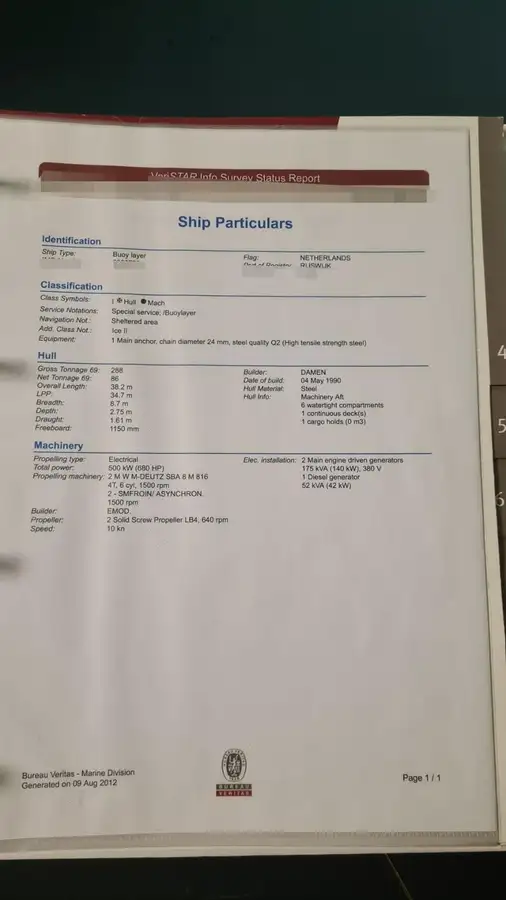 Bevoorradingsschip te koop