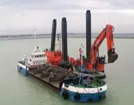 Baggeraarschip te koop